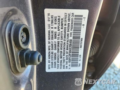 Zdjęcie 12 z 12 samochodu: 2016 HONDA CIVIC LX VIN:19XFC2F55GE206450 - miniatura