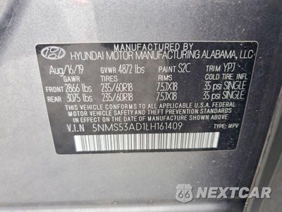 Zdjęcie 13 z 13 samochodu: 2020 HYUNDAI SANTA FE LIMITED VIN:5NMS53AD1LH161409 - miniatura