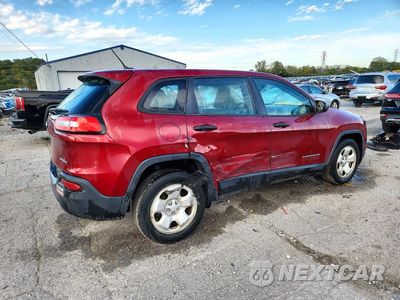 Trzecie zdjęcie samochodu z tyłu: 2016 JEEP CHEROKEE SPORT VIN:1C4PJLAB0GW177233 - miniatura