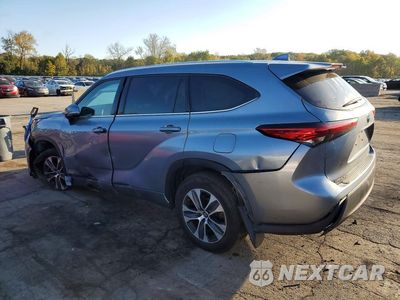 Drugie zdjęcie samochodu z przodu: 2021 TOYOTA HIGHLANDER HYBRID XLE VIN:5TDGBRCH2MS023765 - miniatura