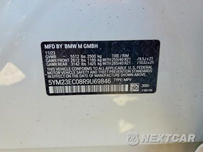 Zdjęcie 14 z 14 samochodu: 2024 BMW X4 M VIN:5YM23EC08R9U69846 - miniatura