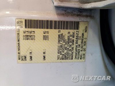Zdjęcie 12 z 12 samochodu: 2010 NISSAN MAXIMA 3.5 S VIN:1N4AA5APXAC868622 - miniatura