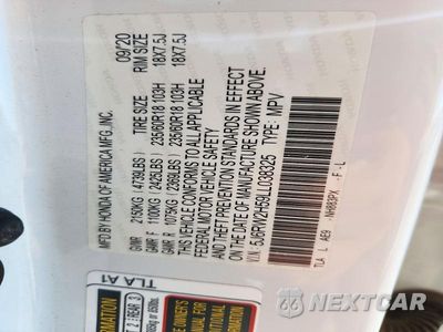 Zdjęcie 13 z 13 samochodu: 2020 HONDA CR-V EX VIN:5J6RW2H59LL038325 - miniatura
