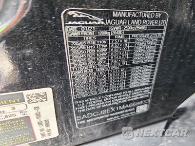 Zdjęcie 13 z 13 samochodu: 2021 JAGUAR F-PACE S VIN:SADCJ2EX1MA668633 - miniatura