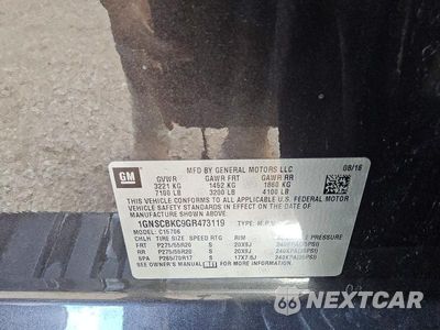 Zdjęcie 13 z 14 samochodu: 2016 CHEVROLET TAHOE C1500 LT VIN:1GNSCBKC9GR473119 - miniatura