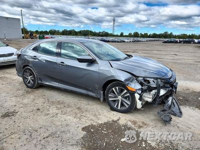 Czwarte zdjęcie samochodu z boku: 2021 HONDA CIVIC LX VIN:SHHFK7H38MU400244 - miniatura