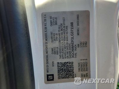 Zdjęcie 12 z 12 samochodu: 2020 CHEVROLET SILVERADO C1500 VIN:3GCNWAEF1LG371188 - miniatura