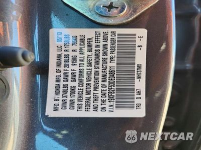 Zdjęcie 12 z 12 samochodu: 2013 HONDA CIVIC LX VIN:19XFB2F53DE048611 - miniatura