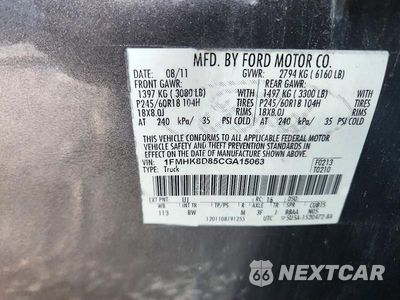 Zdjęcie 13 z 13 samochodu: 2012 FORD EXPLORER XLT VIN:1FMHK8D85CGA15063 - miniatura