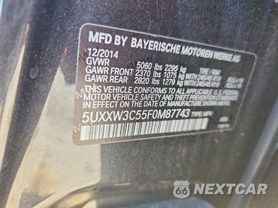 Zdjęcie 12 z 12 samochodu: 2015 BMW X4 XDRIVE28I VIN:5UXXW3C55F0M87743 - miniatura