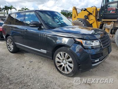 Czwarte zdjęcie samochodu z boku: 2015 LAND ROVER RANGE ROVER SUPERCHARGED VIN:SALGS2TFXFA234176 - miniatura