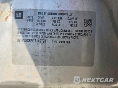 Zdjęcie 12 z 12 samochodu: 2016 CHEVROLET CRUZE LIMITED ECO VIN:1G1PJ5SB5G7149778 - miniatura