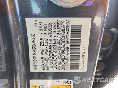 Zdjęcie 12 z 12 samochodu: 2018 HONDA ACCORD EX VIN:1HGCV1F43JA056039 - miniatura