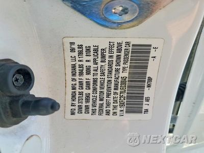 Zdjęcie 12 z 12 samochodu: 2018 HONDA CIVIC EX VIN:19XFC2F78JE038845 - miniatura