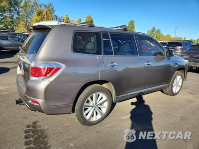 Trzecie zdjęcie samochodu z tyłu: 2012 TOYOTA HIGHLANDER HYBRID LIMITED VIN:JTEDC3EH4C2005117 - miniatura