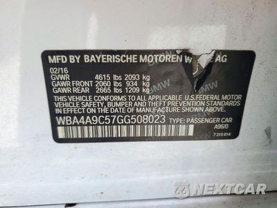 Zdjęcie 12 z 12 samochodu: 2016 BMW 428 I GRAN COUPE SULEV VIN:WBA4A9C57GG508023 - miniatura