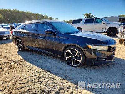 Czwarte zdjęcie samochodu z boku: 2019 HONDA ACCORD SPORT VIN:1HGCV1F39KA074604 - miniatura