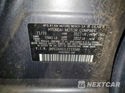 Zdjęcie 12 z 12 samochodu: 2020 HYUNDAI ACCENT SE VIN:3KPC24A61LE113548 - miniatura