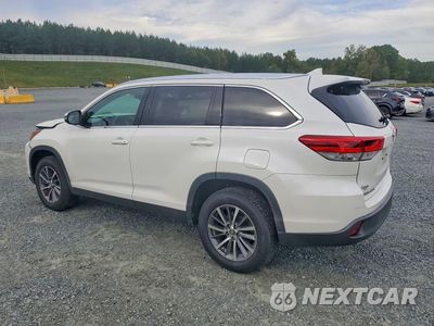 Drugie zdjęcie samochodu z przodu: 2019 TOYOTA HIGHLANDER XLE VIN:5TDKZRFH1KS553644 - miniatura
