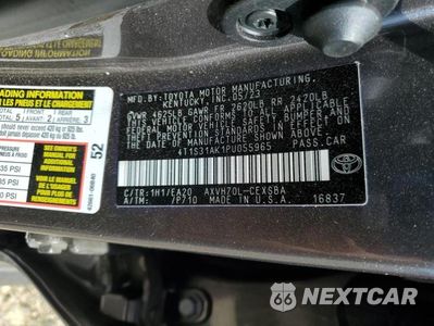 Zdjęcie 12 z 12 samochodu: 2023 TOYOTA CAMRY HYBRID SE VIN:4T1S31AK1PU055965 - miniatura