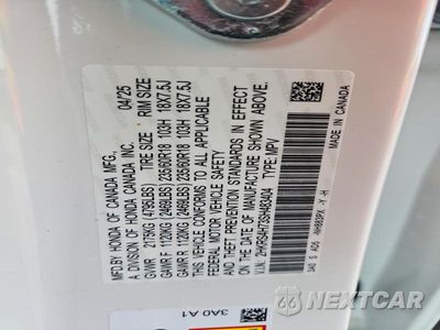 Zdjęcie 13 z 13 samochodu: 2025 HONDA CR-V EXL VIN:2HKRS4H73SH483404 - miniatura