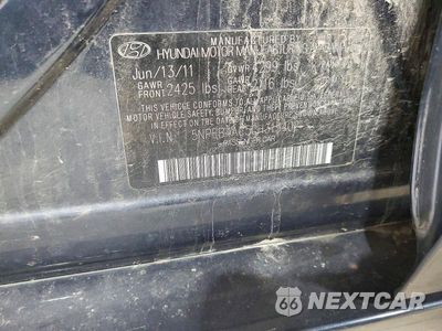 Zdjęcie 12 z 12 samochodu: 2012 HYUNDAI SONATA GLS VIN:5NPEB4AC5CH315402 - miniatura
