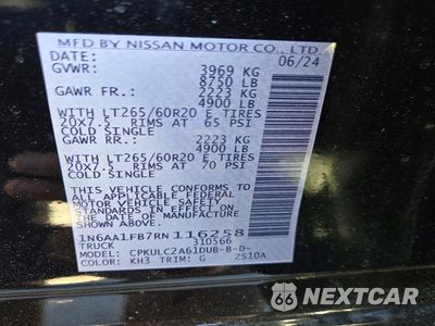 Zdjęcie 12 z 12 samochodu: 2024 NISSAN TITAN XD SV VIN:1N6AA1FB7RN116258 - miniatura
