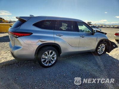 Trzecie zdjęcie samochodu z tyłu: 2023 TOYOTA HIGHLANDER LIMITED VIN:5TDKDRBH6PS520053 - miniatura