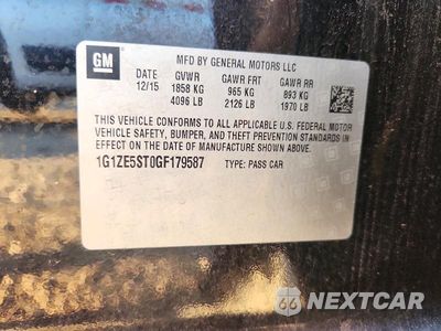 Zdjęcie 12 z 12 samochodu: 2016 CHEVROLET MALIBU LT VIN:1G1ZE5ST0GF179587 - miniatura
