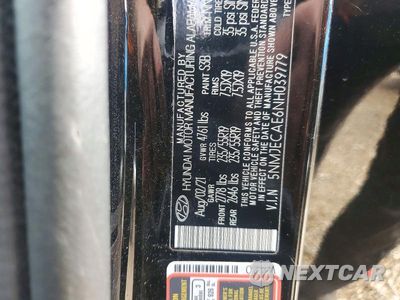 Zdjęcie 14 z 14 samochodu: 2022 HYUNDAI TUCSON LIMITED VIN:5NMJECAE6NH039779 - miniatura
