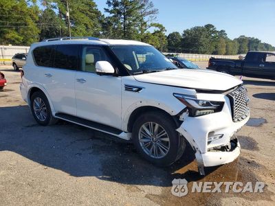 Czwarte zdjęcie samochodu z boku: 2022 INFINITI QX80 LUXE VIN:JN8AZ2AF8N9743182 - miniatura