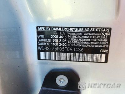 Zdjęcie 12 z 12 samochodu: 2005 MERCEDES-BENZ SL 500 VIN:WDBSK75F05F093436 - miniatura