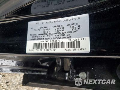 Zdjęcie 14 z 14 samochodu: 2026 MAZDA 3 SELECT SPORT VIN:JM1BPAKL8T1867470 - miniatura