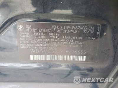 Zdjęcie 13 z 13 samochodu: 2007 BMW 328 I SULEV VIN:WBAVC53597FZ76655 - miniatura