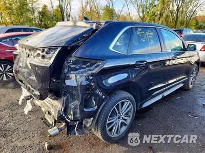 Trzecie zdjęcie samochodu z tyłu: 2019 FORD EDGE TITANIUM VIN:2FMPK4K95KBB33720 - miniatura