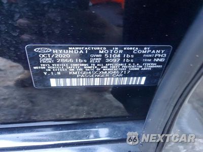 Zdjęcie 12 z 12 samochodu: 2021 GENESIS G80 2.5T VIN:KMTGB4SCXMU046717 - miniatura
