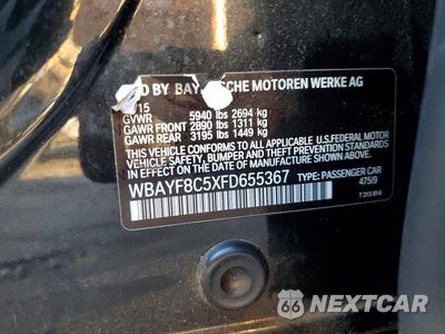 Zdjęcie 12 z 12 samochodu: 2015 BMW 750 LXI VIN:WBAYF8C5XFD655367 - miniatura