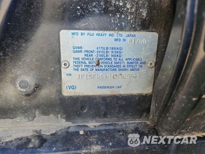 Zdjęcie 13 z 13 samochodu: 2001 SUBARU FORESTER S VIN:JF1SF65641H700944 - miniatura