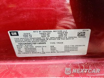 Zdjęcie 12 z 12 samochodu: 2014 CHEVROLET SILVERADO K1500 LTZ VIN:1GCUKSEC7EF196825 - miniatura