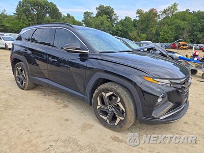 Czwarte zdjęcie samochodu z boku: 2022 HYUNDAI TUCSON LIMITED VIN:5NMJECAEXNH104388 - miniatura