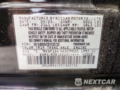 Zdjęcie 12 z 12 samochodu: 2025 NISSAN SENTRA SR VIN:3N1AB8DV2SY325733 - miniatura