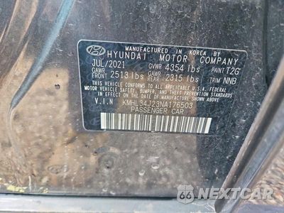 Zdjęcie 14 z 14 samochodu: 2022 HYUNDAI SONATA LIMITED VIN:KMHL34J23NA176503 - miniatura