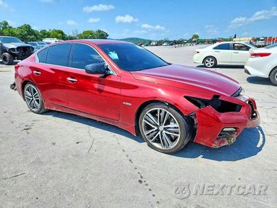 Czwarte zdjęcie samochodu z boku: 2014 INFINITI Q50 HYBRID PREMIUM VIN:JN1AV7APXEM690305 - miniatura