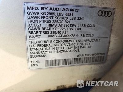 Zdjęcie 13 z 13 samochodu: 2023 AUDI Q7 PREMIUM PLUS VIN:WA1LXBF76PD027290 - miniatura