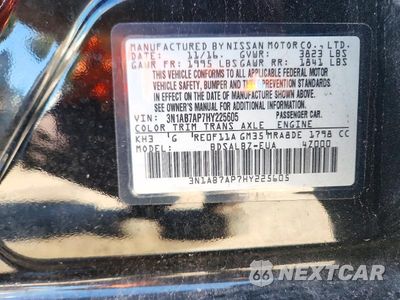 Zdjęcie 12 z 12 samochodu: 2017 NISSAN SENTRA S VIN:3N1AB7AP7HY225605 - miniatura