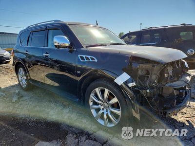 Czwarte zdjęcie samochodu z boku: 2014 INFINITI QX80 BASE VIN:JN8AZ2NE0E9061933 - miniatura
