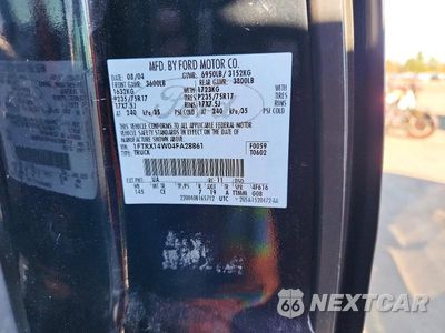 Zdjęcie 12 z 12 samochodu: 2004 FORD F150 VIN:1FTRX14W04FA28861 - miniatura