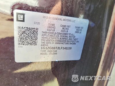 Zdjęcie 12 z 12 samochodu: 2020 CHEVROLET MALIBU RS VIN:1G1ZG5ST2LF141119 - miniatura
