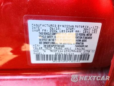 Zdjęcie 12 z 12 samochodu: 2015 NISSAN SENTRA SL VIN:3N1AB7AP2FY301485 - miniatura