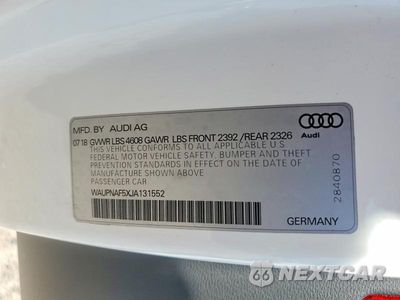 Zdjęcie 13 z 13 samochodu: 2018 AUDI A5 PREMIUM PLUS VIN:WAUPNAF5XJA131552 - miniatura